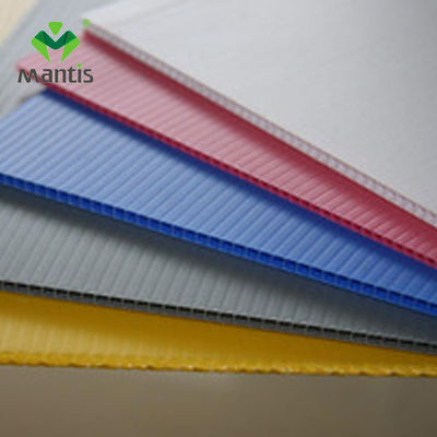 Κοίλο φύλλο 1.6mm12mm χρώματος PP κενά φύλλα Coroplast πάχους