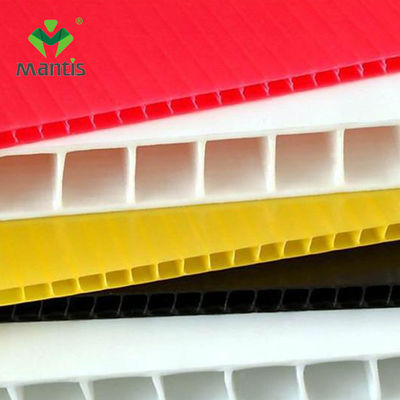 Κοίλο φύλλο 1.6mm12mm χρώματος PP κενά φύλλα Coroplast πάχους