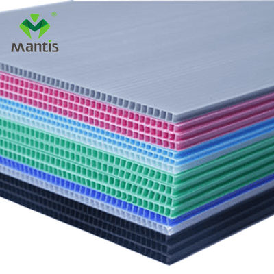 Κοίλο φύλλο 1.6mm12mm χρώματος PP κενά φύλλα Coroplast πάχους