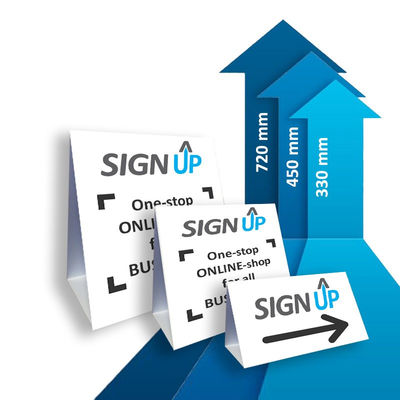 Versatile customizable Roster Sign made from corrugated plastic available in multiple sizes colors and thicknesses for professional